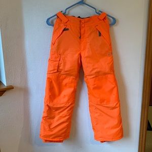 Champion kids snow pants • bright orange • size 6/7